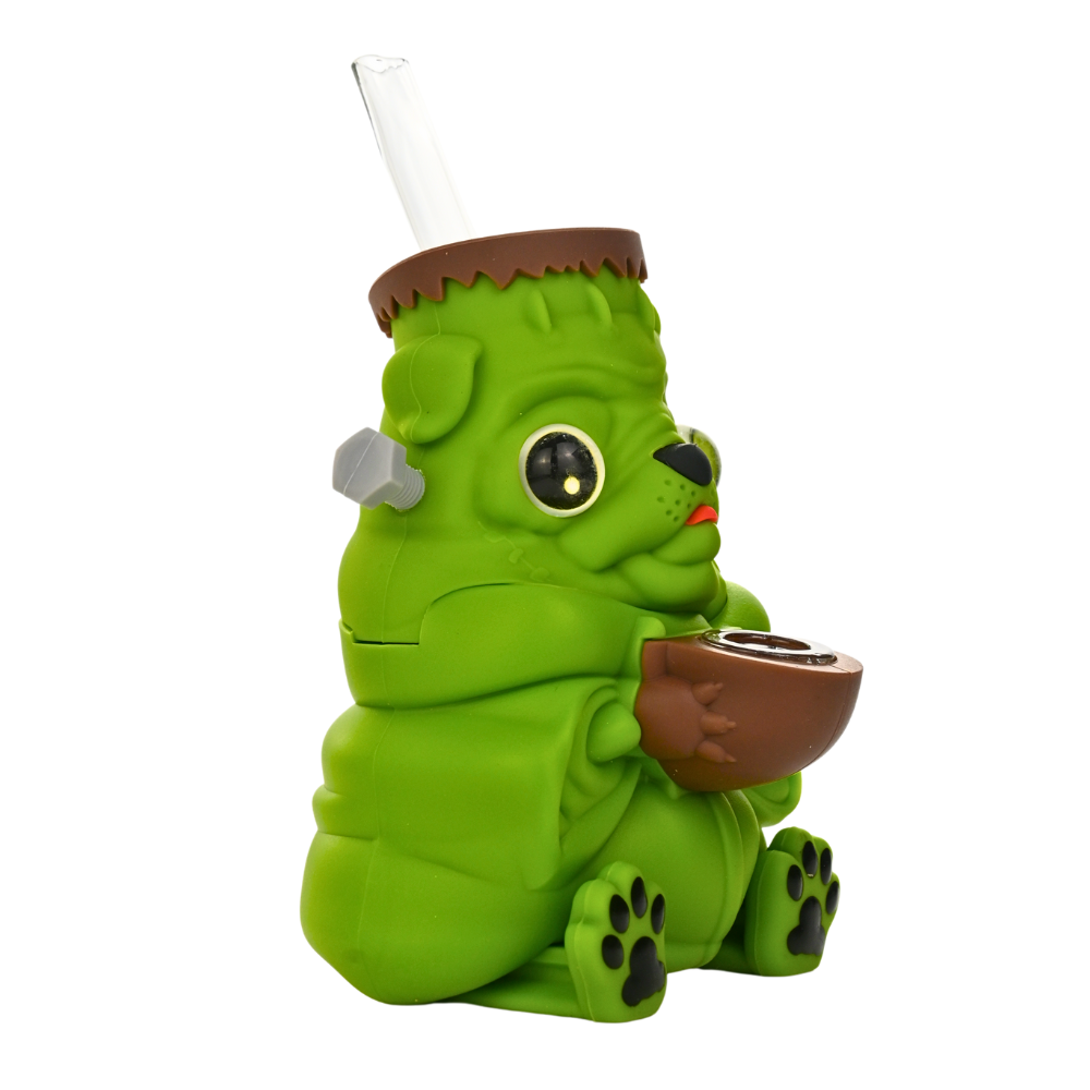 6" Zombie Pugs Silicone Waterpipe