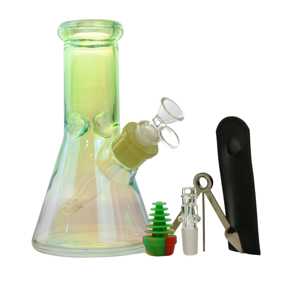 8" Rainbow 5 in 1 Glass Bong Kit