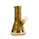 8" 7mm Golden Leaf Beaker Smoke Box