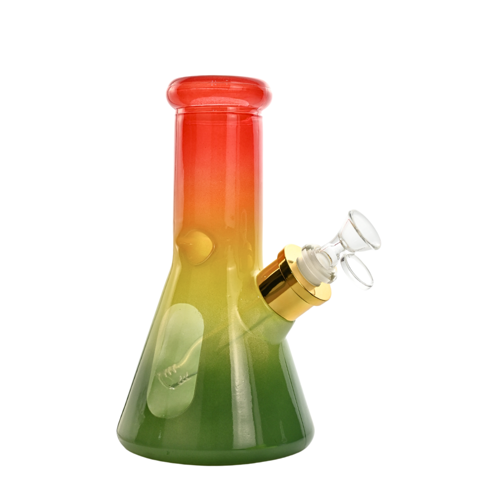 8" Rasta Glass Bong 9-in-1 Dab Kit