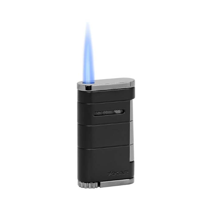 Xikar Allume Single Flame Torch Lighter - Tuxedo Black