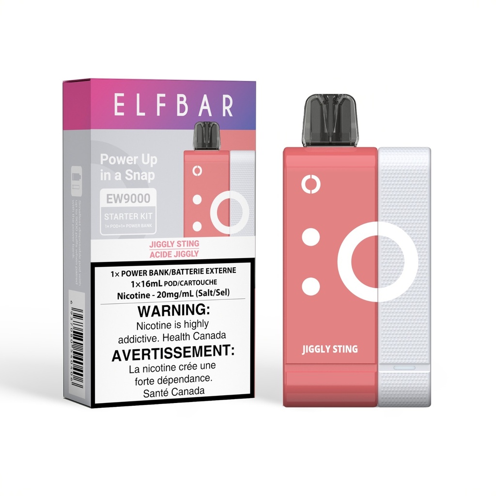 (Bundle 2) Elf Bar EW9000 Starter Kit - 5ct x 4 Flavours