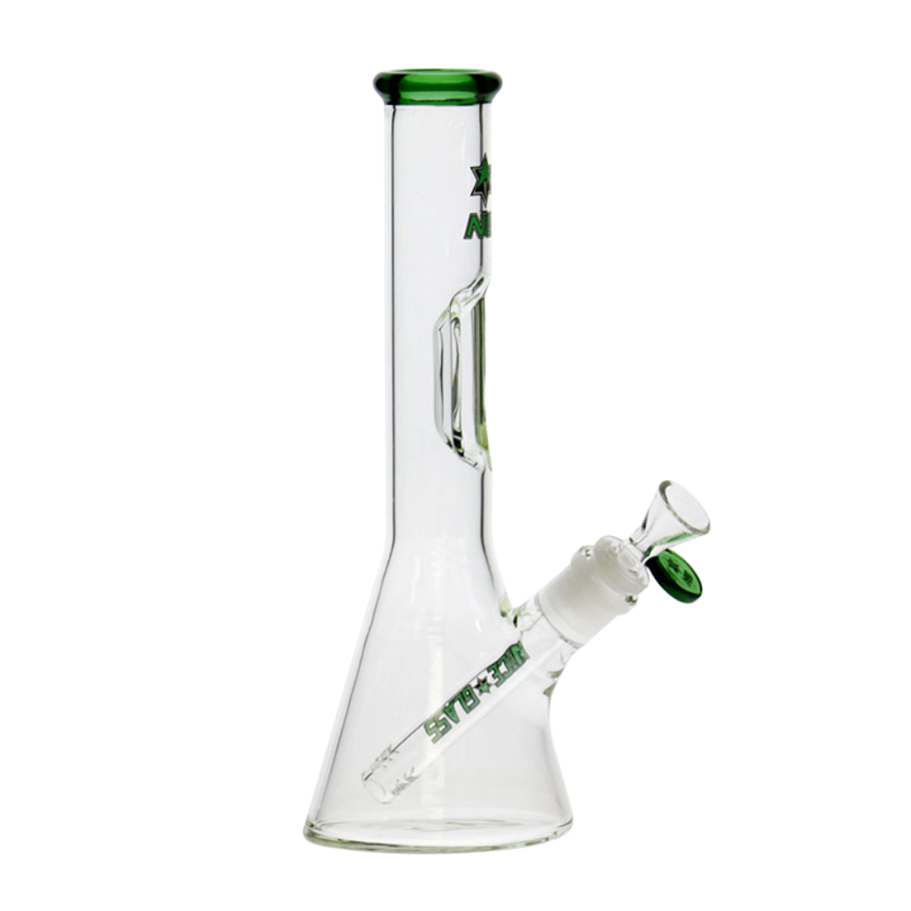 10.5" Nice Glass Elbow Ice Pinch Beaker Bong