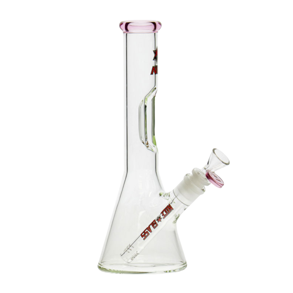 10.5" Nice Glass Elbow Ice Pinch Beaker Bong