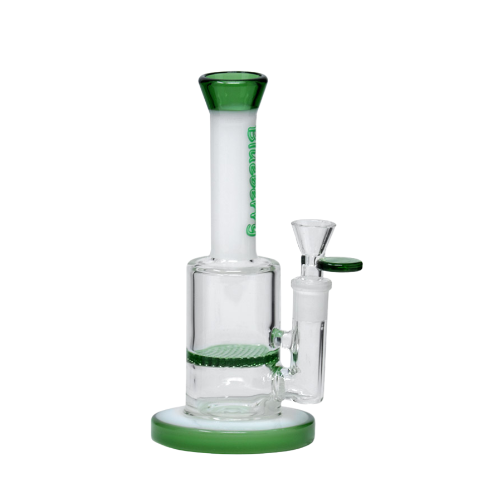 8" Nice Glass Solid Neck Honeycomb Bubbler