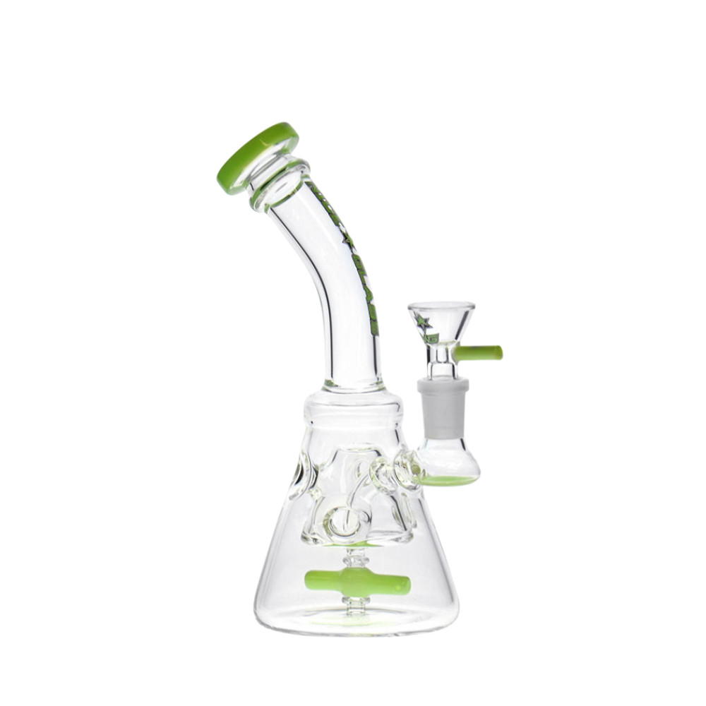 8" Nice Glass Solid Neck Honeycomb Bubbler