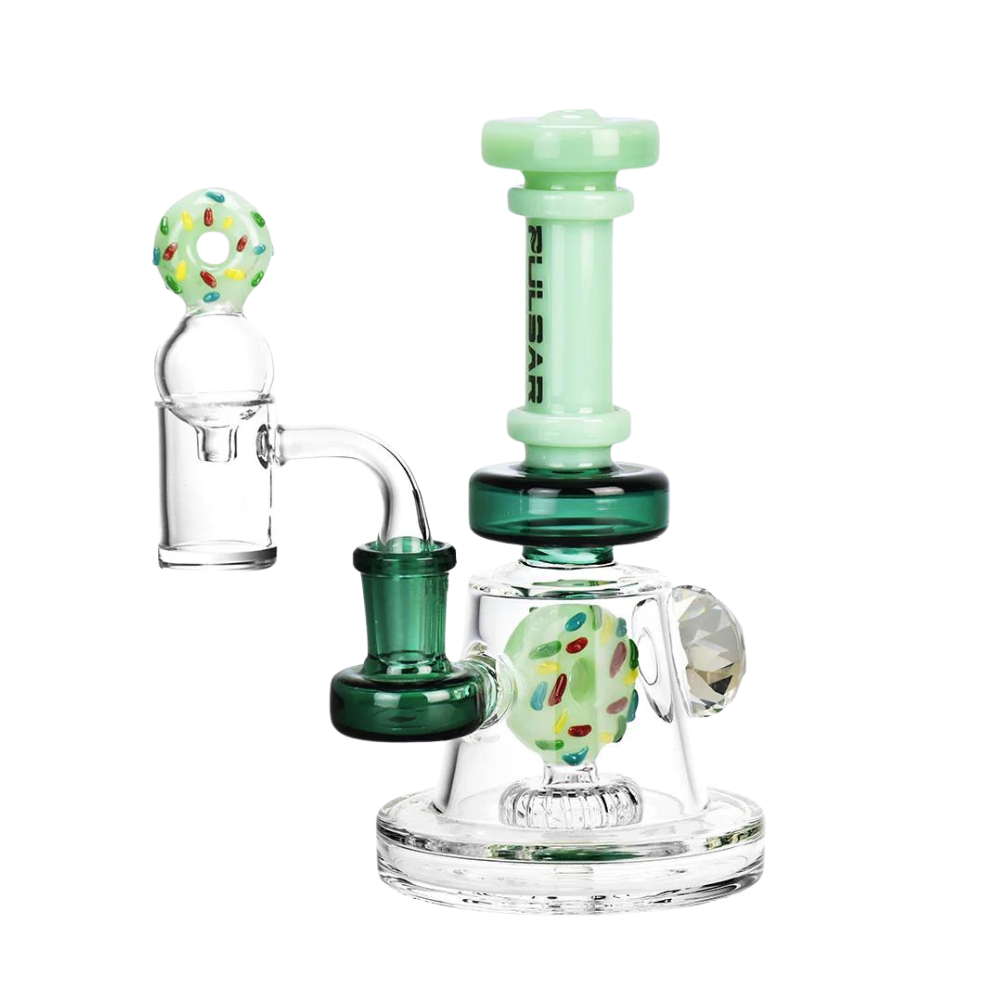 6.5" Pulsar Donut Diamond Dab Rig Set - Assorted Colours