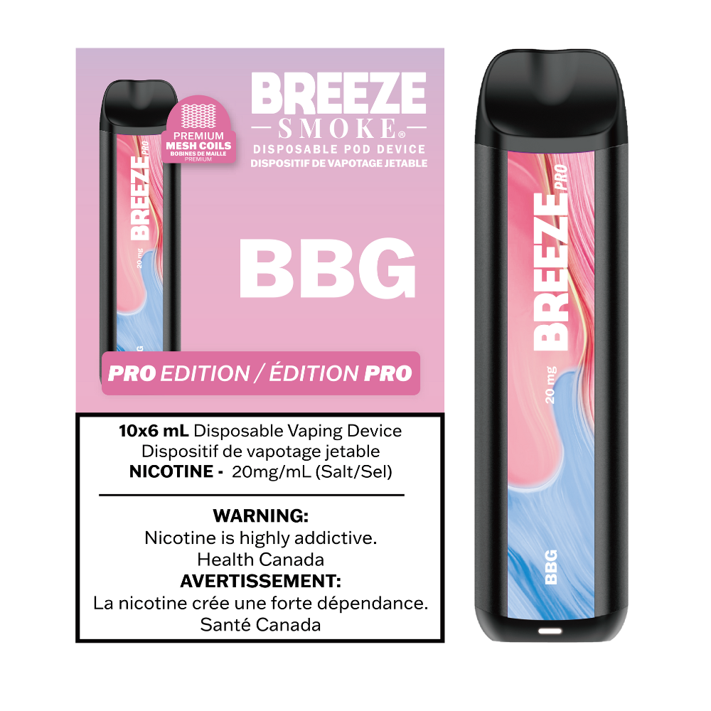 Breeze Pro 20mg 2000 Puffs Disposable Pod Device - 10ct