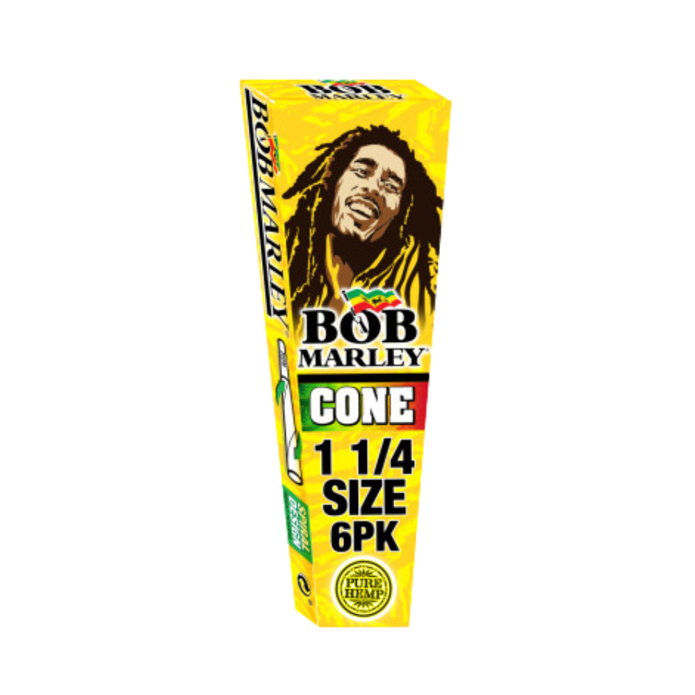 Bob Marley Pure Hemp 11/4 Pre Rolled Cones - 33ct