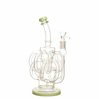 10" 5mm Hexa Trigon Recyler Glass Rig