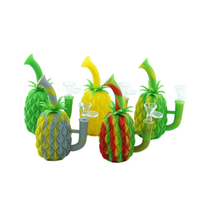 10" Pineapple Crush Silicone Dab Rig