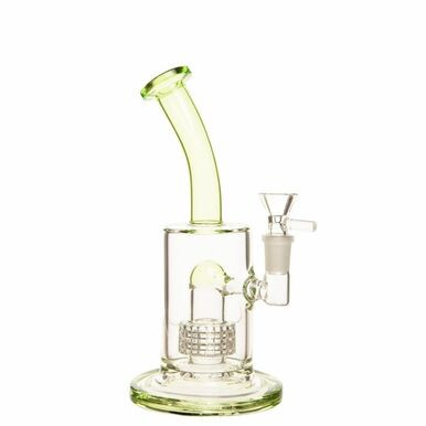 10" Shower Dab Rig w/ Ring Percolator