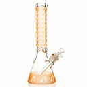 14" 7mm Arsenal Tangerine Spike Beaker Bong