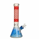 14" 7mm Brix Sandblasted Glass Bong