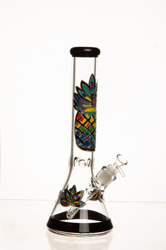 14" 7mm Pineapple Pastel Glass Bong