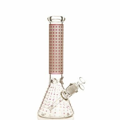 14" 7mm Polka Dot Glass Beaker