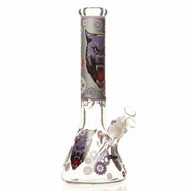 14" 9 mm Wolf Beaker Bong