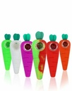 4" Carrot Silicone Hand Pipe