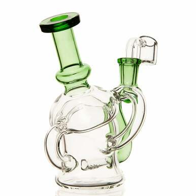 6" Axis Glass Recycler Rig With Banger