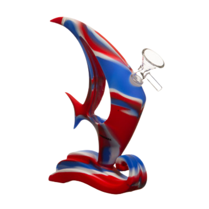 8" Angel Fish Silicone Dab Rig