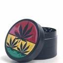 Arsenal Trigon Rasta Leaf 55mm 4-Piece Grinder