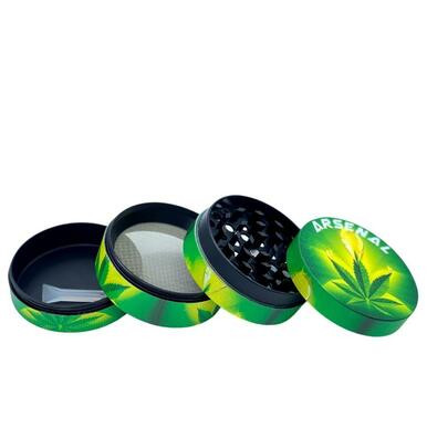 Arsenal Weed Leaf Design 55mm 4-Piece Grinder