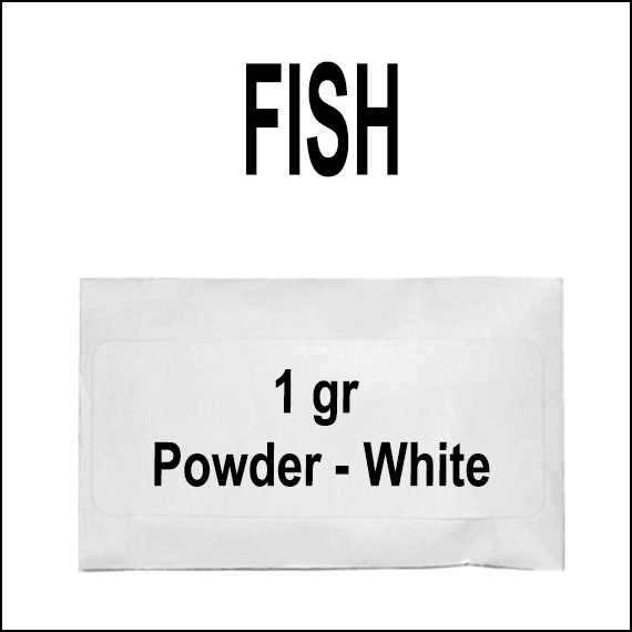 FISH - INCENSE - WHITE POWDER - 1GR