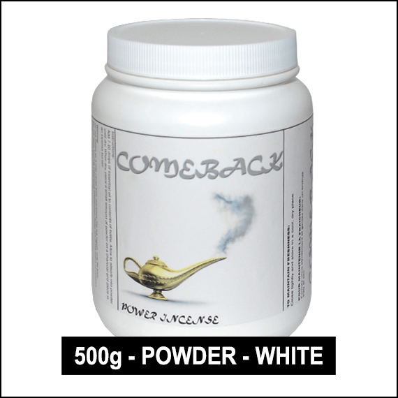 COMEBACK - INCENSE - WHITE POWDER - 500GR