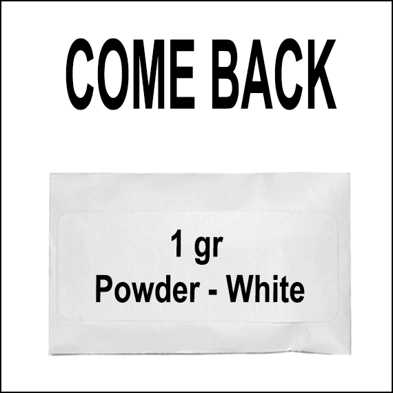 COMEBACK - INCENSE - WHITE POWDER - 1GR