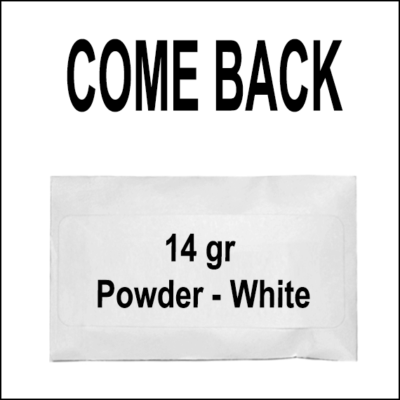 COMEBACK - INCENSE - WHITE POWDER - 14GR