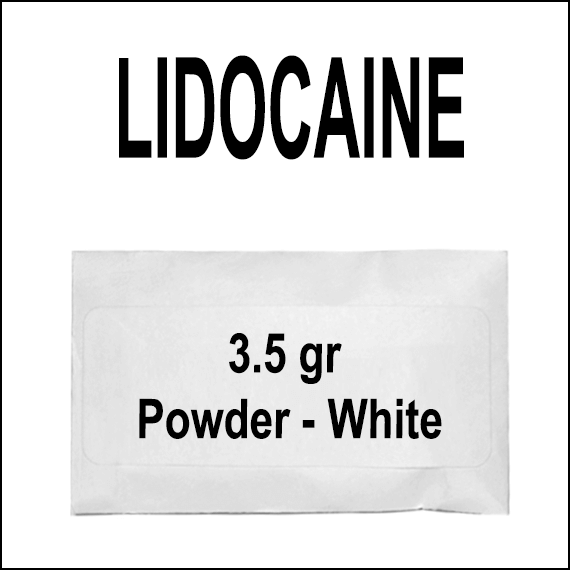 LIDOCAINE - INCENSE - WHITE POWDER - 3.5GR