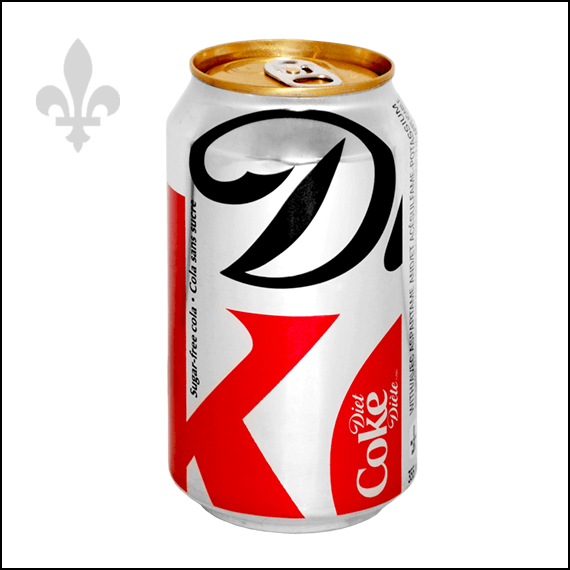 DIET COKE POP - BILINGUAL - 355ML - STASH CAN