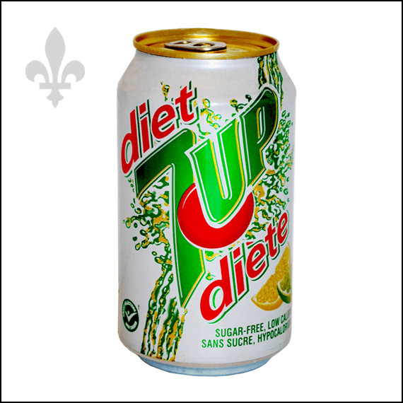 DIET 7UP POP - BILINGUAL - 355ML - STASH CAN