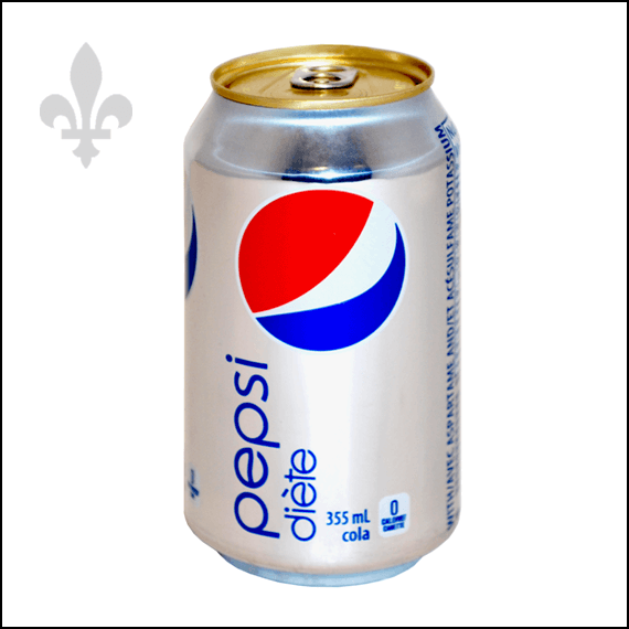 DIET PEPSI POP - BILINGUAL - 355ML - STASH CAN