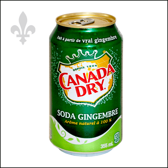 CANADA DRY GINGER ALE - BILINGUAL - 355ML - STASH CAN