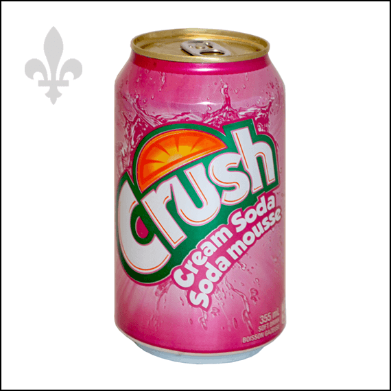 CRUSH CREAM SODA - BILINGUAL - 355ML - STASH CAN