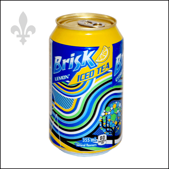 BRISK LEMON ICED TEA - BILINGUAL - 355ML - STASH CAN