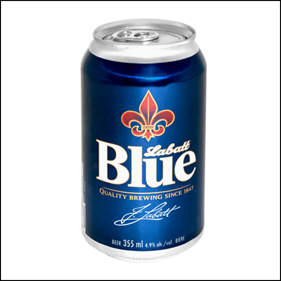 LABATT BLUE BEER - 355ML - STASH CAN