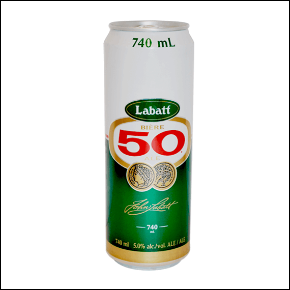 LABATT 50 BEER - 740ML - STASH CAN