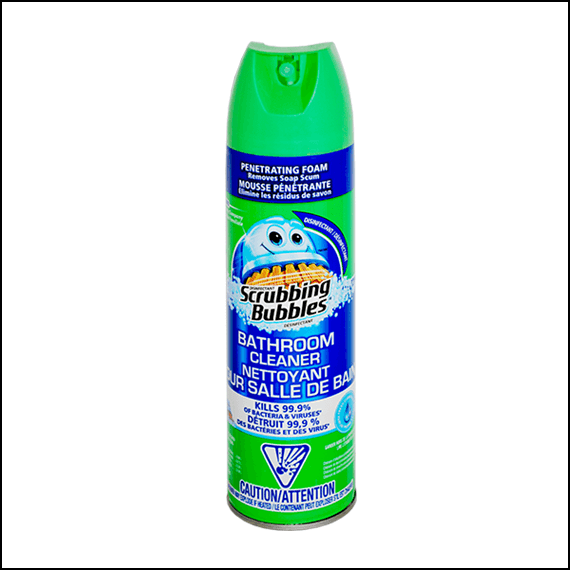 SCRUBBING BUBBLES BATHROOM CLEANER - STASH CAN