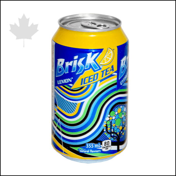 BRISK LEMON ICED TEA - ENGLISH - 355ML -STASH CAN