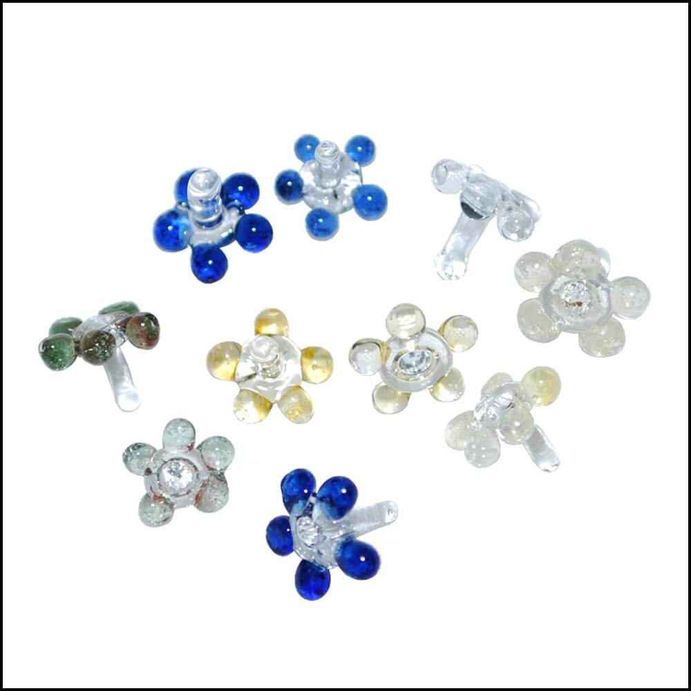 GLASS FLOWER SCREEN (10 PCS)