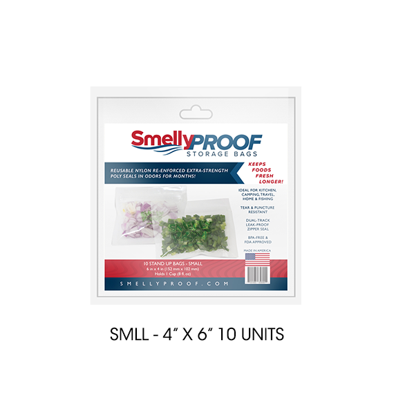 SMELLY PROOF - 4" X 6" SMLL (10PK) - CLEAR