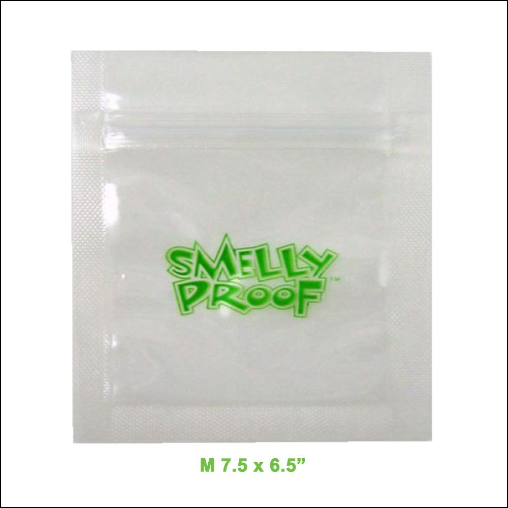 SMELLY PROOF 7.5 X 6.5" MEDIUM (10 BAGS) - CLEAR