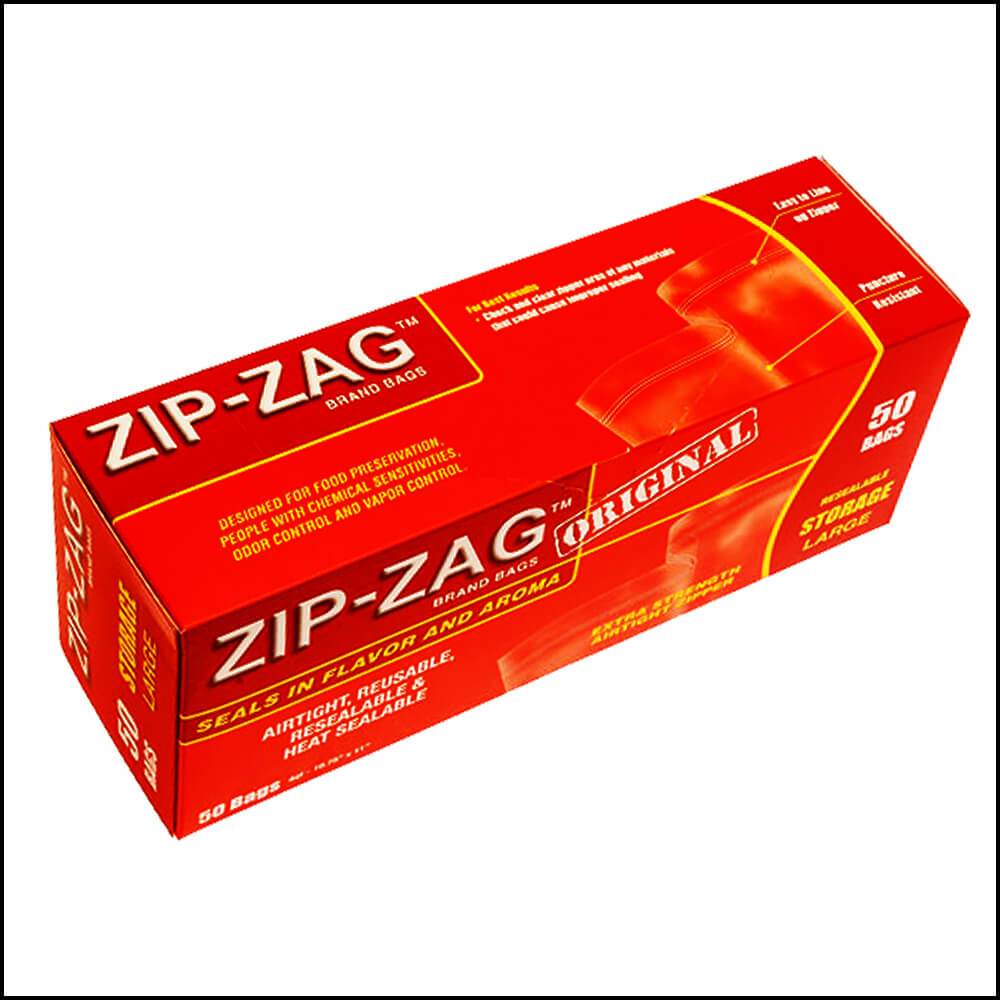 ZIP-ZAG - BRAND BAGS - LARGE 10.75 X 11'' - MADE IN CANADA (50)