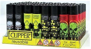 Clipper Skull 13  Lighters - 48ct