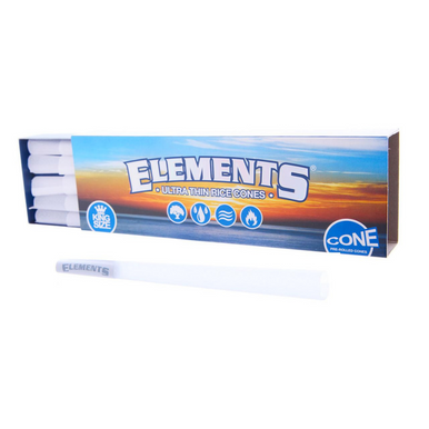 Elements King Size Ultra Thin Rice Pre-rolled Cones - 40ct