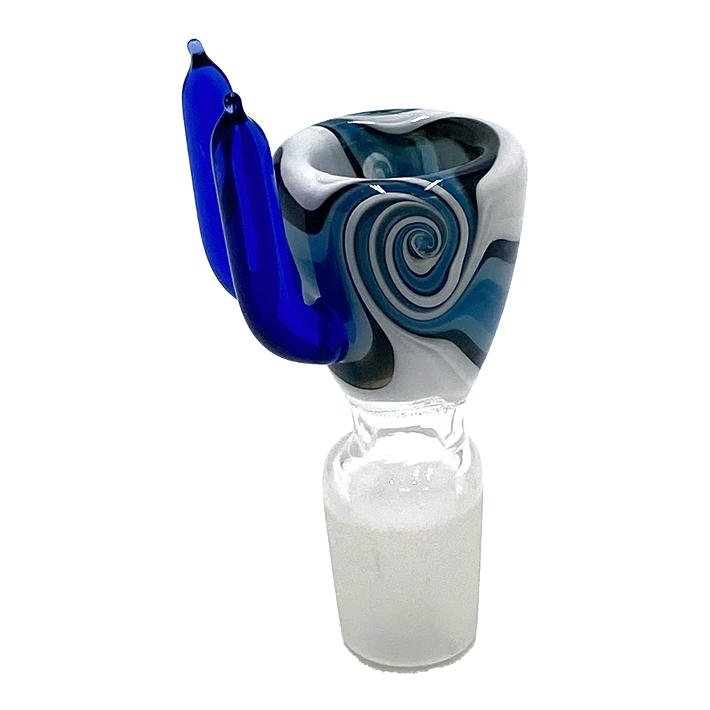 GLASS BOWL - SWIRL W/ WINGS