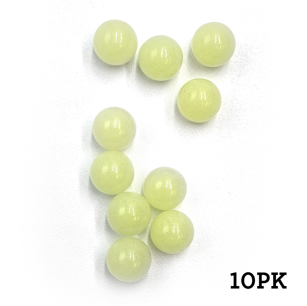 GLASS TERP BEADS - 8MM DIA - 10PK