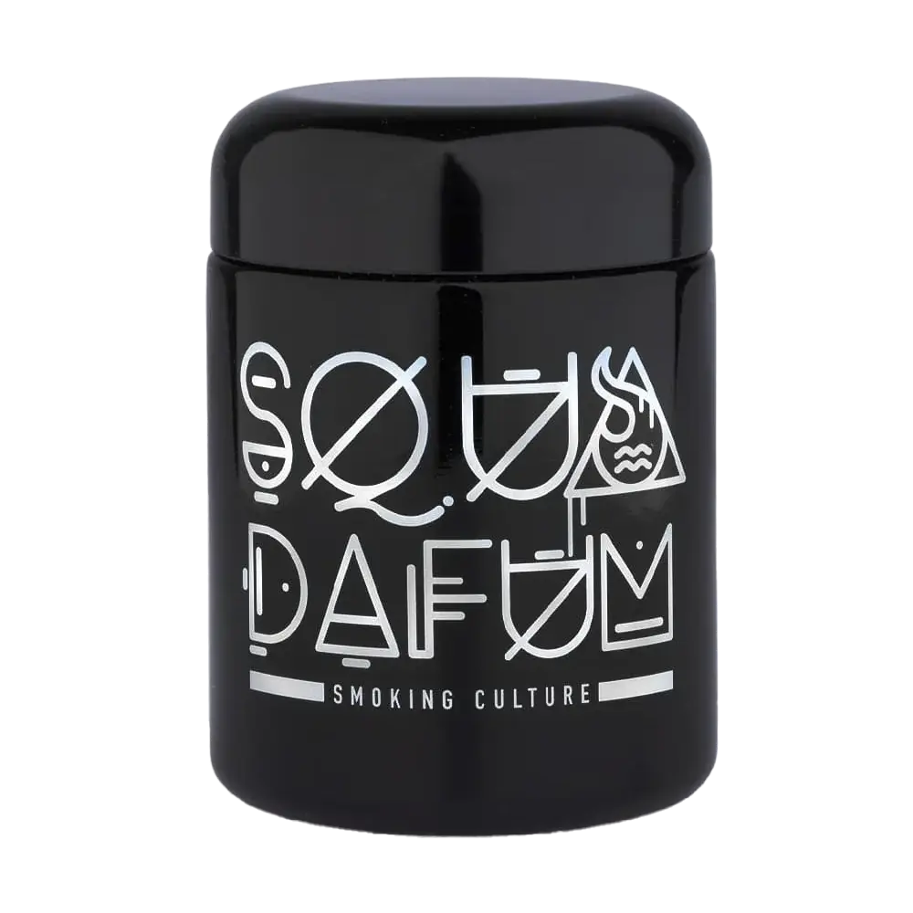 SQUADAFUM - POT UV FUTURE LOGO 250ML GLASS JAR (7740)